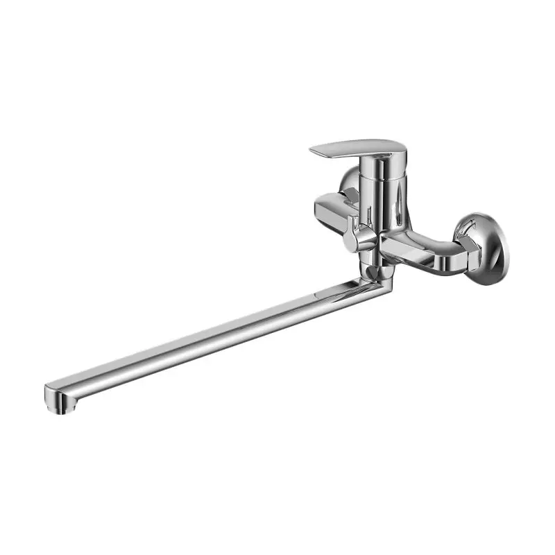 Смеситель для ванны Milardo Niagara NIASBLCM10 (Аэратор, керамический картридж, шланг 1,5 м, гибкий подвод)