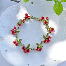  Vintage Plant Jewelry Fashion Women Accessories Good Quality Freshwater Pearls Cranberry Blueberry Brooches Earrings Sets 