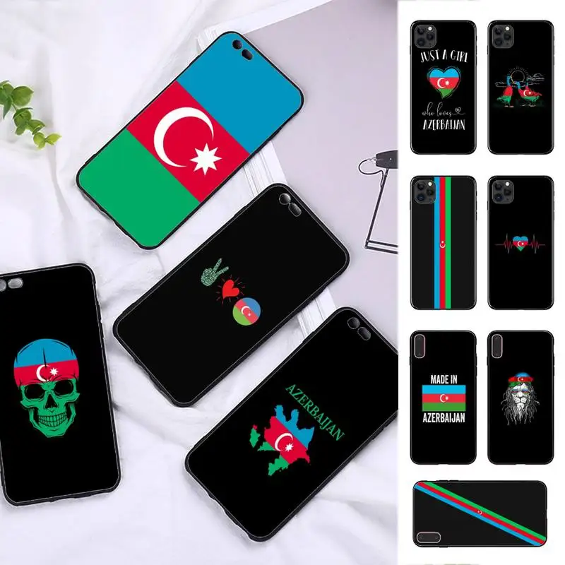 Чехол для телефона FHNBLJ с флагом Азербайджана iPhone 11 12 13 mini pro XS MAX 8 7 6 6S Plus X 5S SE 2020 XR |