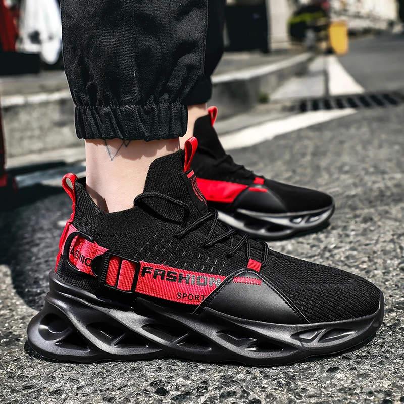 Дышащие мужские кроссовки с сетчатой подошвой Нескользящая обувь Zapatos