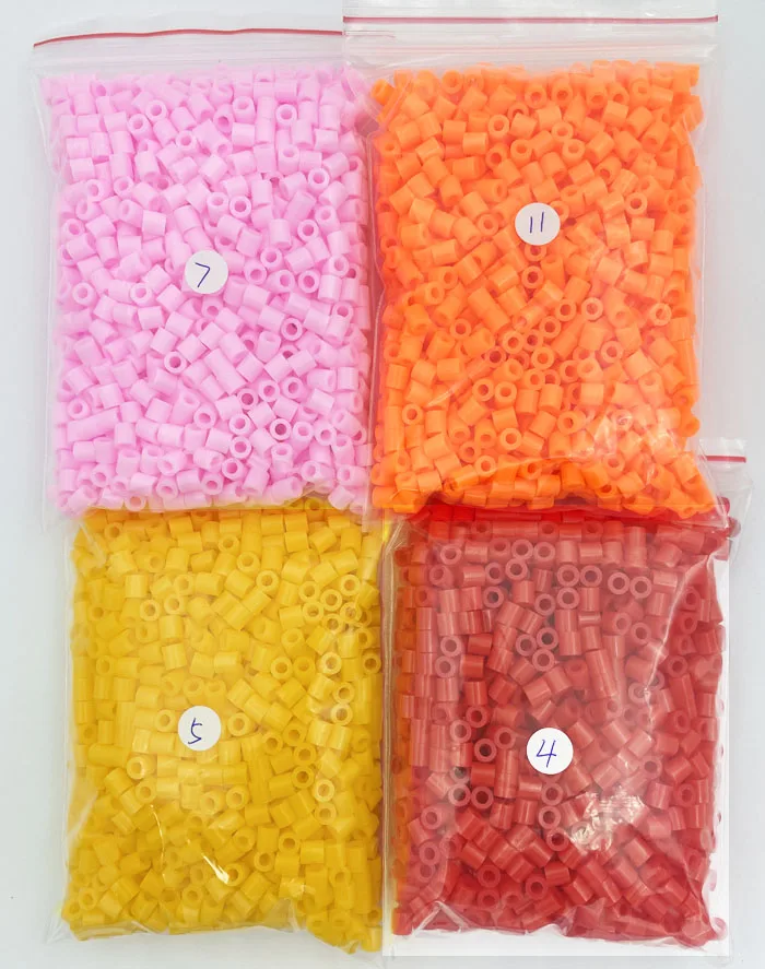 Rainbow Mix Iron Beads Craft Kit - 2000 Pieces for Creative Kids' Projects