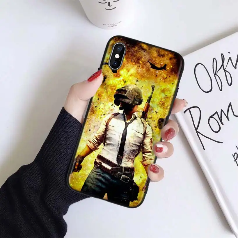 Чехол Counter Strike CS GO и PUBG для Apple iphone 11 Pro XR XS Max X 7 8 6 6S Plus 5 5S SE Черный силиконовый чехол для телефона