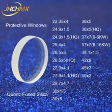 JHCHMX лазерные защитные окна 22,35*4 27,9*4,1 30*5 36*5 37*7 1064nm кварцевый плавленый кремнезем для Precitec Raytools WSX Bystronic