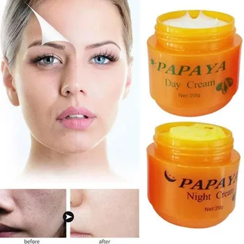 

Skin Care Cream Papaya Brightens Skin Tone And Reduces Melanin Anti Freckle Day Cream Pearl Cream Skin Care 3 Bottles