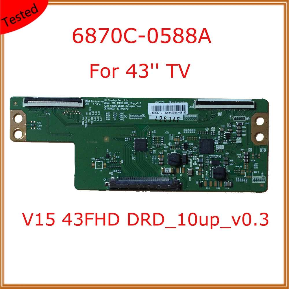 6870C 0588A 6871L 4263A 43 дюйма ТВ T CON плата материнская LG con Замена платы TCON Дисплей оборудование 6870C0588A|Печатные платы|