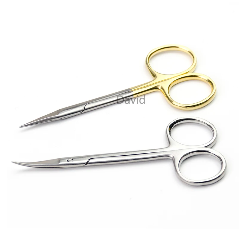 Description Picture 4 of itemBeauty equipment boutique gold handle stainless steel 9.5 small scissors double eyelid express scissors professional stitches