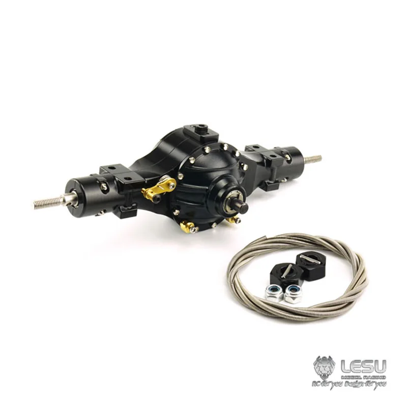 LESU металлический дифференциал задней оси замок для RC 1/14 тягач Tamiya