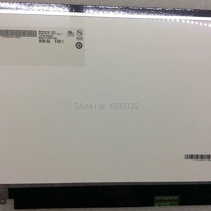 14 ġ LCD ȭ, B140XTN03.1 ȭ, 1366X768 LVDS40P, Ʈ LCD ȭ