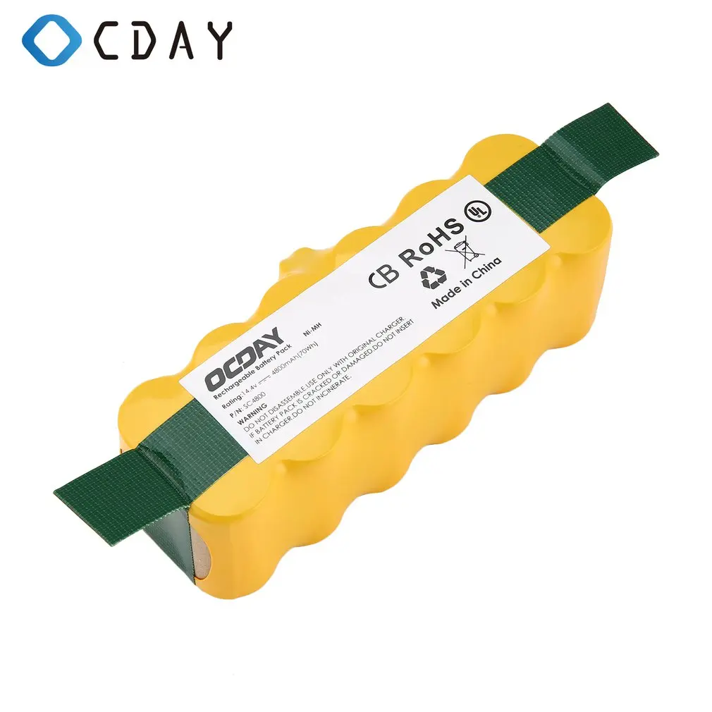 OCDAY 14,4 V 4800mAh Ni-MH Пылесос аккумуляторная батарея Замена батареи подходит для Irobot Roomba