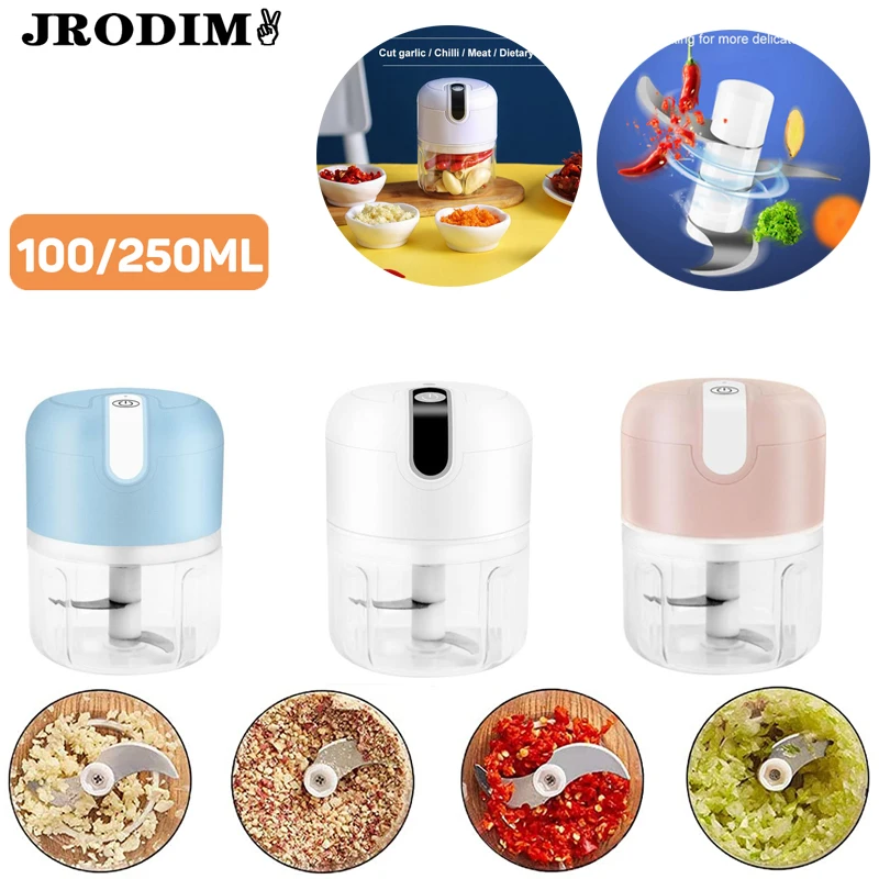 Electric Food Crusher Mini Garlic Press Garlic Crusher Vegetable