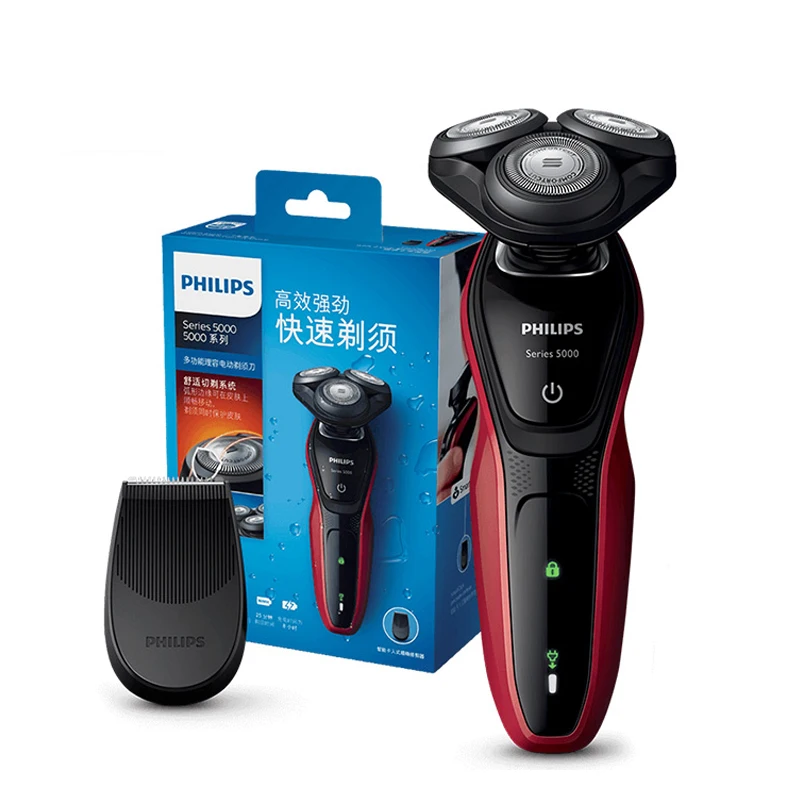 100% оригинальная Электрическая Бритва Philips S5078/04 бритва с низким индикатором