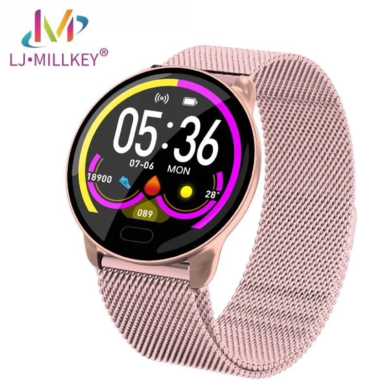 

Smart Watch 1.3inch Full Touch Pedomete Smart Bracelet Heart Rate Monitor Wristband Bluetooth IP68 Waterproof Watch