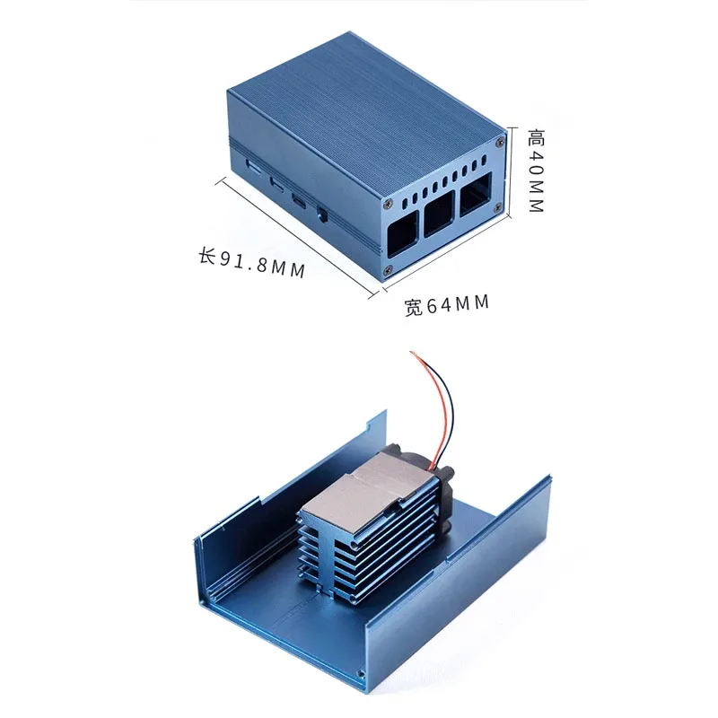 Новый Raspberry Pi 4B металлический корпус 4 коробки материнской платы Алюминий сплав