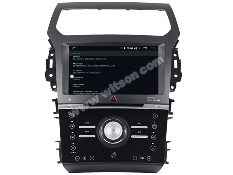 Top WITSON S300 Android 9.0 CAR DVD for Manual AIR FORD EXPLORER 8 Octa Core 4GB RAM 32GB flash GPS+GLONASS+WIFI/4G+DSP+DAB+OBD+TPMS 1