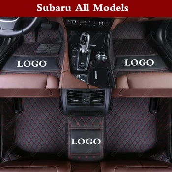 

Custom 3D Car Floor Foot Mats for Subaru Impreza WRX STI BRZ Forester Legacy XV Outback Crosstrek Leather Auto Carpet Cover