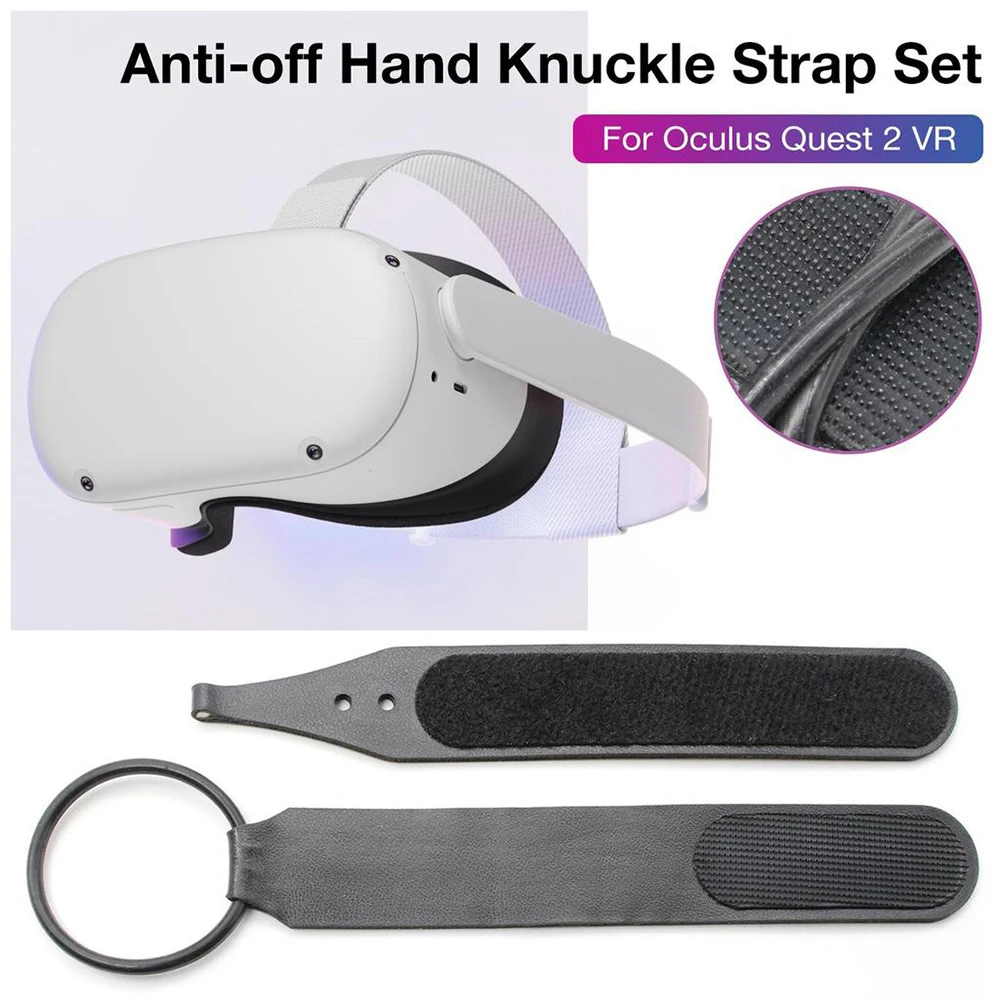 For Oculus Quest 2 VR Controller Handle Wrist Strap 1 Pair Handle Grip Anti Falling Fixed Belt Non-slip Strap for Oculus Quest 2