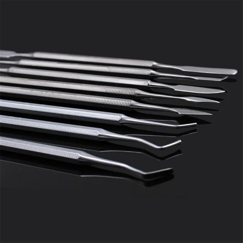 1pcs Dental Stainless Steel Double Ended Spatula Mixing Knife Wax Carver Composite Resin Filling Tool Instrument Wax Scoop