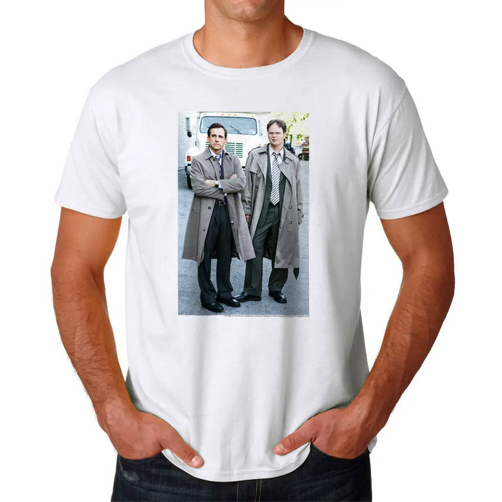

The Office Michael Scott Dwight Schrute Graphic Men's White T-shirt