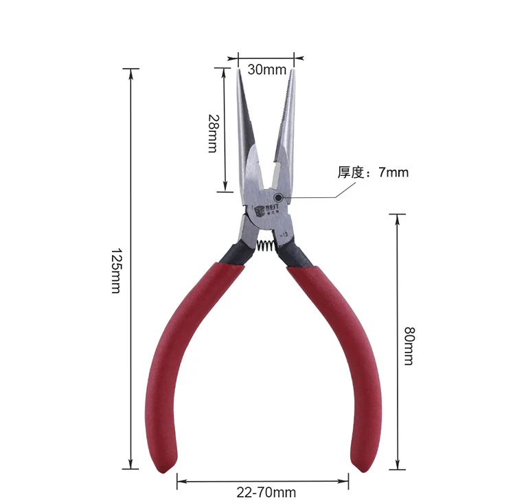 

BST-13 Heavy Duty Electronic 6" Long Nose Pliers Wire Cutting Stripper Crimping tool
