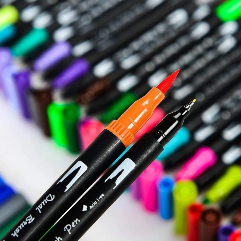 

Double Head Multi-color Art Markers 12/18/24/36/48/60 Pack Colorful Art Marker Dual Tips Colorful Pens Water Marker