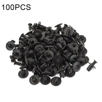 

100 PCS Car Body Rivet Bumper Door Trim Panel Nylon Plastic Universal Snap Fastener Car Clips Fastener Mixed