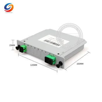 

10PCS Fiber Branching Device 1x2 Box Cassette Card Inserting PLC splitter Module SC APC Connector with free e-Packet