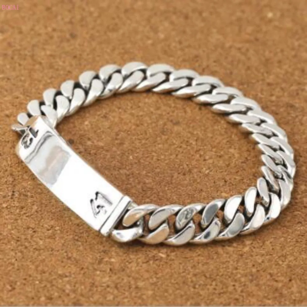 S925 чистого серебра модные трендовые украшения индивидуальный секс тайский серебряный браслет 1314 Пара Серебряный браслет Студенческая цепочка