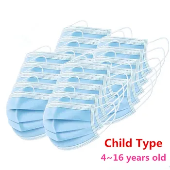 

50pcs Children Disposable Mask Face Kids Mask Respirator Mask Children Polypropylene Masks for Personal Health Protection