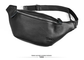 

Tiding New Mens Designer Embossed Leather Waist Bag Casual Style Pillow Fanny Packs Bum Hip Belt Pouch Small Chest Pack 3036