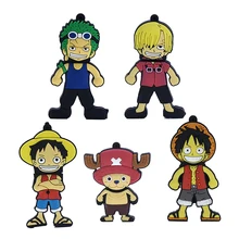 One piece pen drive 64 ГБ 32 ГБ 16 ГБ 8 ГБ 4 ГБ usb мультяшка флэш-накопитель 128 ГБ 256 ГБ Луффи Зоро U stick Sanji Chopper pendrive