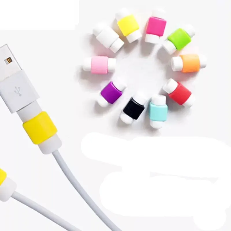 10 pcs USB Cable Earphone Protector Plastic Cord Protection Wire Cover