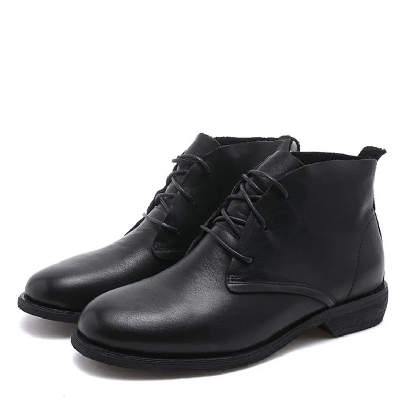 

New women to restore ancient ways short boots soft leather boots Martin flat joker Chelsea boots women's boots & # 39; S