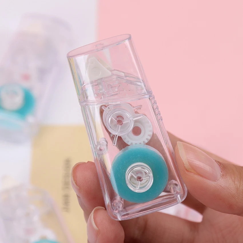 5 мм х 5 м Двусторонняя лента DIY Ручная счетная палка роликовая Клейкая Лента Диспенсер клейкая лента школьные принадлежности студенческие канцелярские принадлежности
