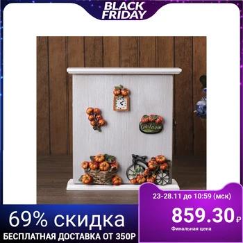 

Housekeeper wood 6 hooks "Pumpkin Paradise" 22.5x21x6.5 cm 3556595