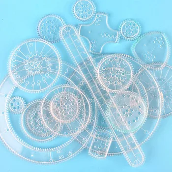 

22pcs Drawing Toys Set Gears Accessories Educational Hobby Flower Children Gift Stationery DIY Painting Wheels Ruler Spiral