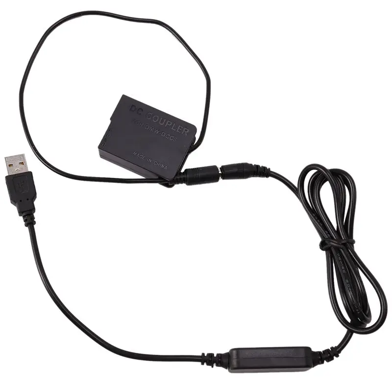 

BLC12 Dummy Battery DMW-DCC8 DMWDCC8 DC Connector and Copper Core USB Cable for Panasonic GX8 FZ200 GH2 G80 G85 Camera