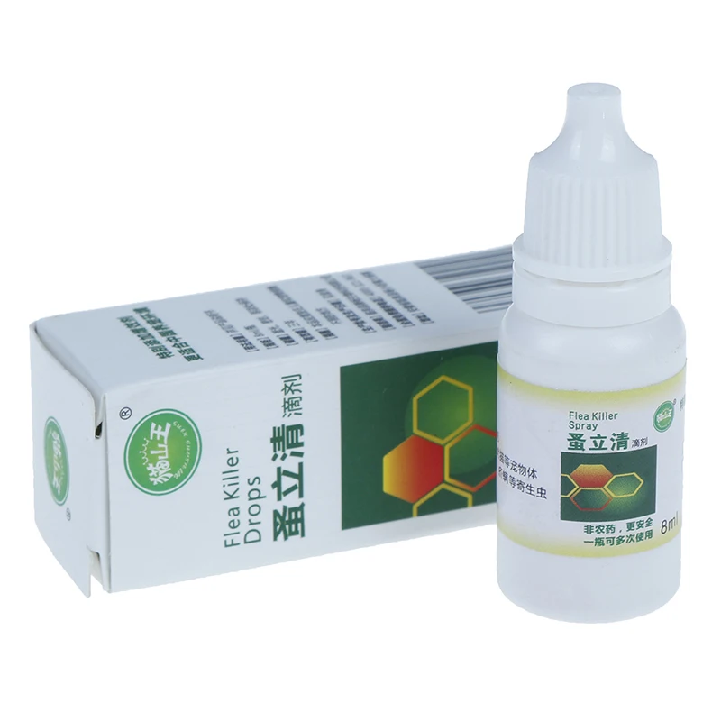 Insecticida antipulgas para perros y gatos, antipiojos, piojos, matamoscas, líquido