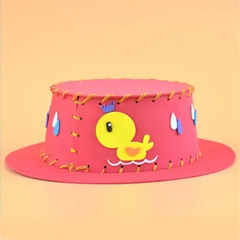 

New Arrival Handmade Handicraft Learning Model children DIY Hat Multicolored Knitted Cap Kit Kids Craft Educational Toys