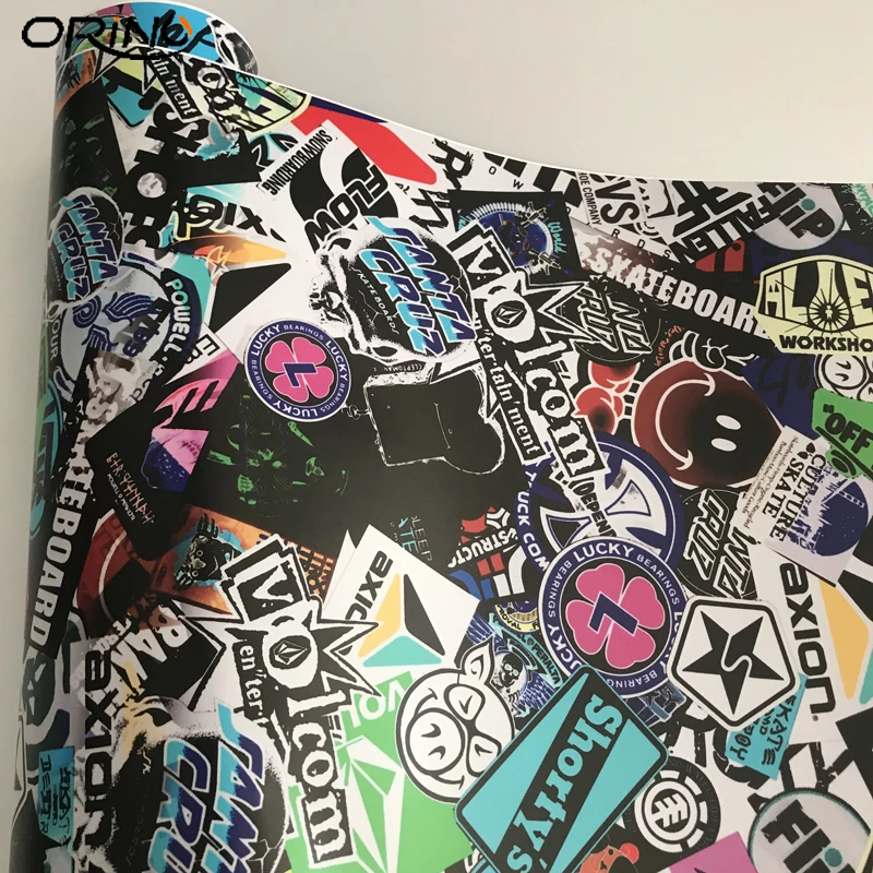 Стикеры бомба виниловая пленка для автомобиля DIY JDM череп граффити Обёрточная