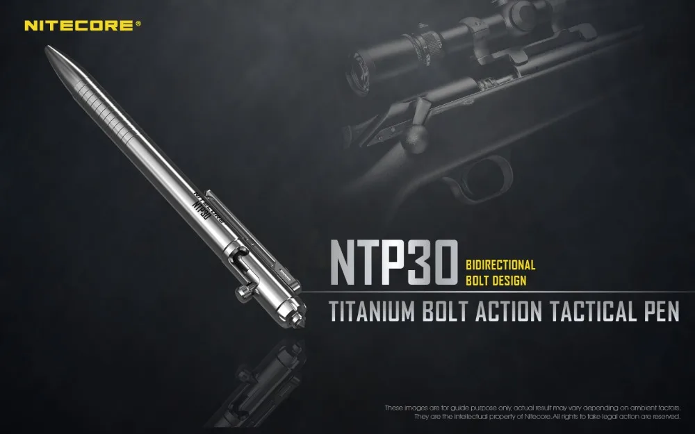 Новая тактическая ручка Nitecore NTP30 для самозащиты, инструменты из титанового сплава, эргономичный кончик из вольфрамовой стали