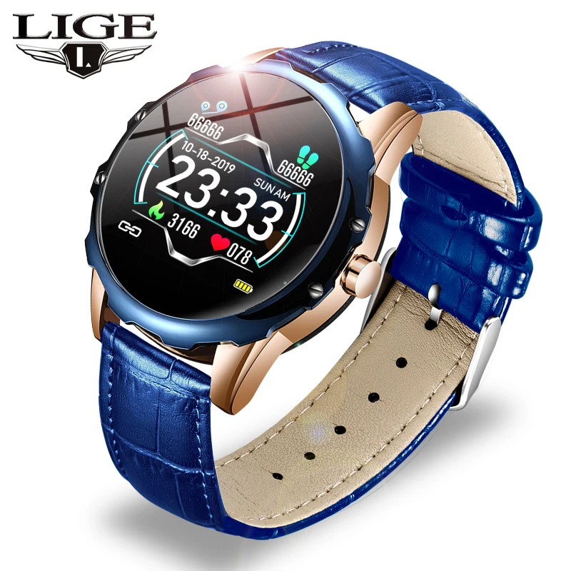 LIGE 2020 New Smart Watch Men Women Heart Rate Blood Pressure Monitoring Call Reminder Waterproof Smartwatch Fitness Tracker+Box |