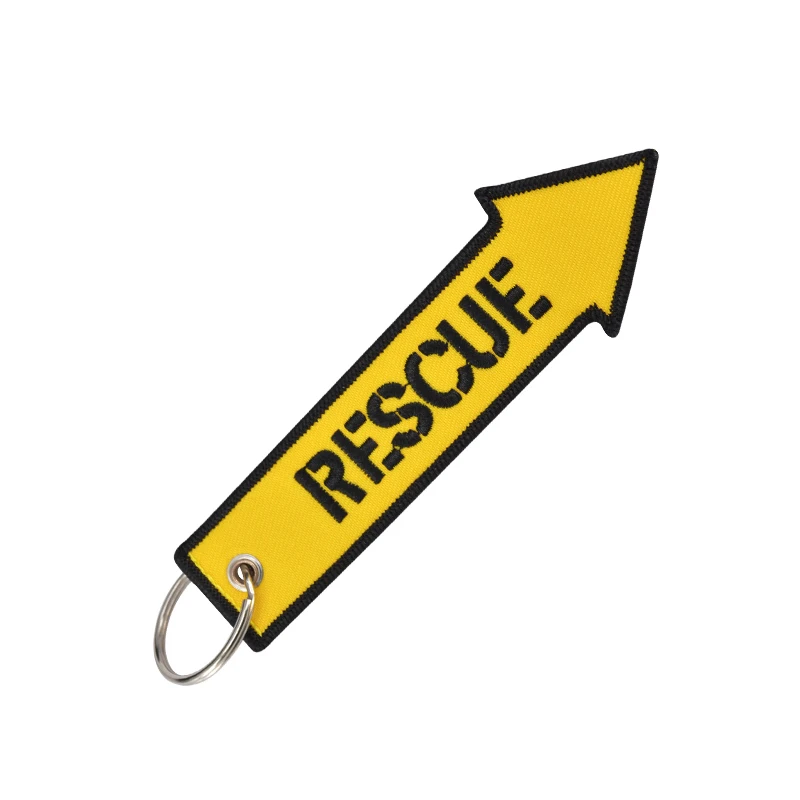Remove Before Flight Rescue Key Chain for Cars Key Tag