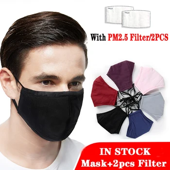 

1pcs Cotton Mouth Mask Adult Mask Activated Carbon Filter Respirator Fashion PM2.5 Face Mouth Masks Washable Reusable Masks