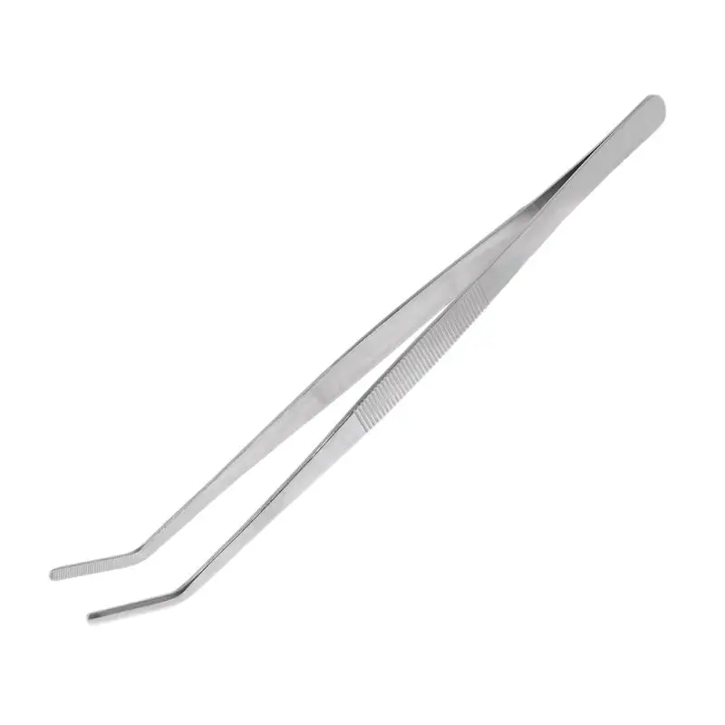 2 Pcs New 30cm Reptile Feeding Tongs Tweezers Clamp Curved Stainless Steel Feeder Clip | Инструменты