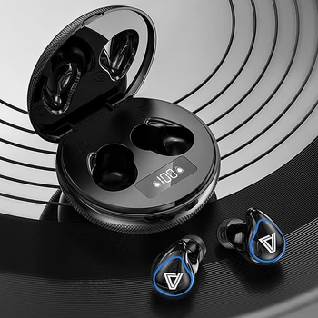 

Wireless Earphone with Microphone Sports Waterproof Wireless Bluetooth Headset Contact Control Music Earbuds Display