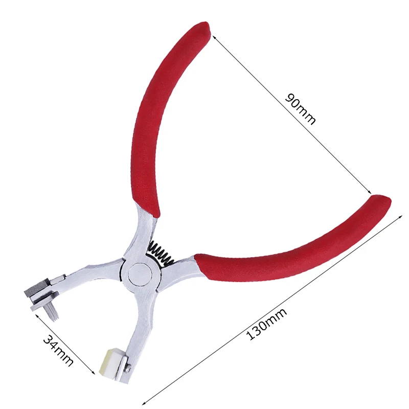 MIUSIE  4mm 2+4 Tooth DIY Silent Leather Craft Hole Punch Tools Hand Held Rhombus Point Pliers Sewing Stitching