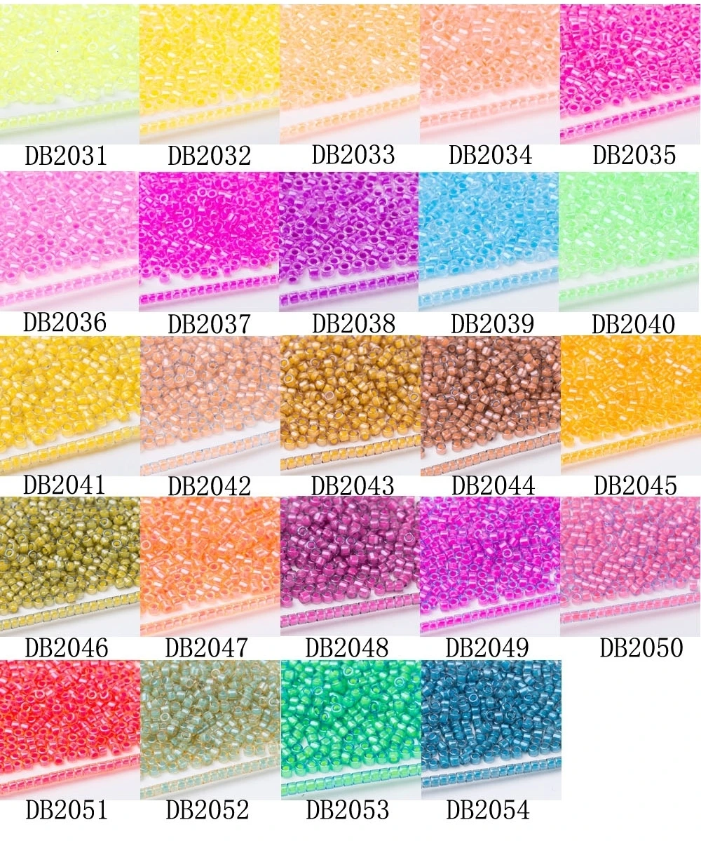 Soeather японский Seedbeads Miyuki Delica 11/0 DB2031 красный зеленый цвет Непрозрачное ожерелье родные Бисероплетение в одежде 6 г about1200шт