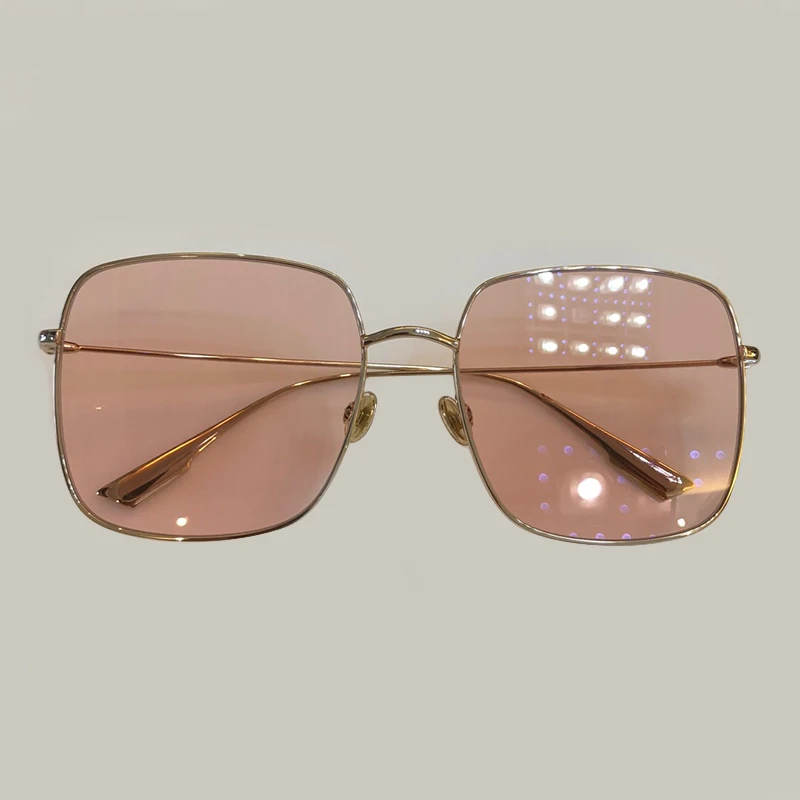 No2 Sunglasses Новые солнцезащитные очки с квадратными линзами с Для женщин очки высокое качество сплава солнцезащитные очки для женщин подарок Брендовая Дизайнерская обувь UV400 с коробкой - Цвет линз: No2 Sunglasses