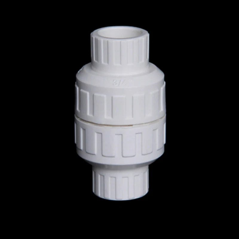 

25mm 32mm 50mm Inner Diameter White PVC One Way Non Return Check Valve Pipe Fitting For Garden Irrigation Aquarium Fish Tank