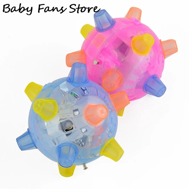 Electric Bouncing Ball Light Up Music Flashing Jumping LED Ball Pet Gogs Toys Interactive Dancing Balls Multicolor Vibrating Toy 2